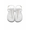Emanuelle Vee Sandali Infradito Donna Argento con Strass
