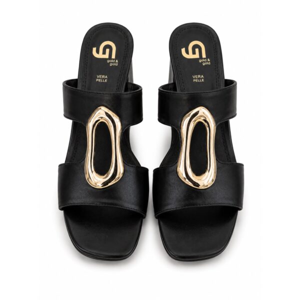 e8392e28-c190-4235-973f-438a57b3a9d5 Gold&Gold Sandali Donna Neri Tacco Largo