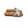 00d80c22-dbc2-4845-b5bb-570deb0c1f54 Gold&Gold Ciabatte Donna Gioiello con Fascia Intrecciata e Strass
