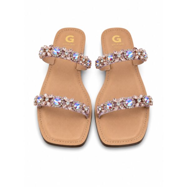 0149ab03-e56b-462f-9ccd-a908972bb3e8 Gold&Gold Sandali Gioiello Donna Infradito Bassi con Strass