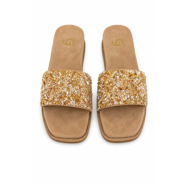 26655a32-7aee-4247-8c4b-340ca618f5e2 Gold&Gold Ciabatte Donna Gioiello con Fascia Decorata