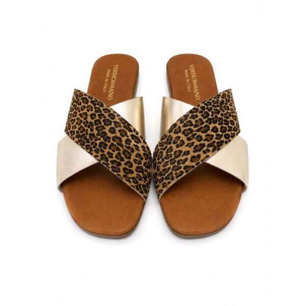 3c7b1af9-96a6-40a9-979f-bd34b9e1c21a Verderosmarino Ciabatte Donna in Vera Pelle Animalier