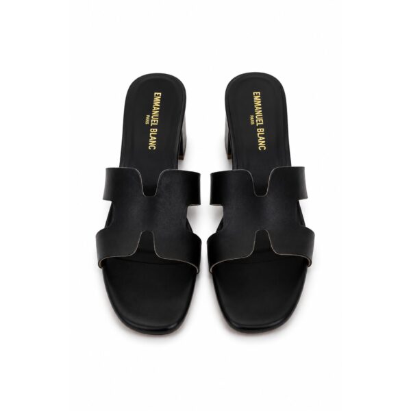 Emmanuel Blanc Paris Ciabatte Donna in Vera Pelle con Tacco 50