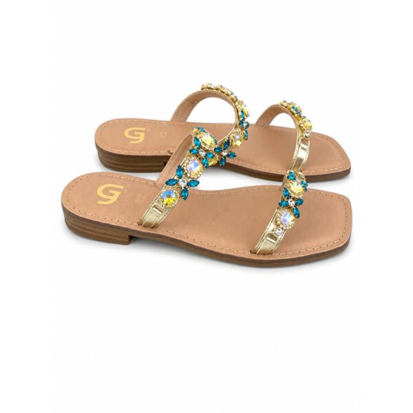 69a14d68-9f33-40c8-93e1-dbdee61139ae Gold&Gold Sandali Gioiello Donna Infradito Bassi con Strass