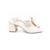 8ec38a1a-a512-4eb3-bf1e-34eb399fe8e1 Gold&Gold Sabot Donna in Vera Pelle Bianche Tacco 8 cm