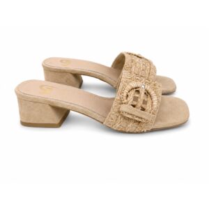 c7c0ffbf-b6d6-4073-a560-aaef1ca95358 Gold&Gold Sabot Donna con Maxi Fibbia e Tacco 4,5 cm