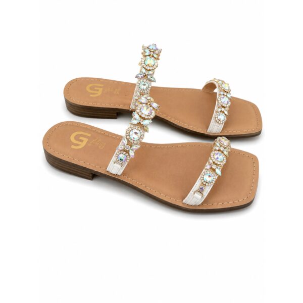 df9dd85b-a78b-4bc2-9813-9a728acfb541 Gold&Gold Sandali Gioiello Donna Infradito Bassi con Strass