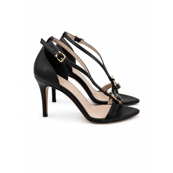 e135551e-c6e4-418f-af1a-75571006ea35 Albano Sandali Donna Eleganti Neri con Pietre Gioiello e Tacco 90