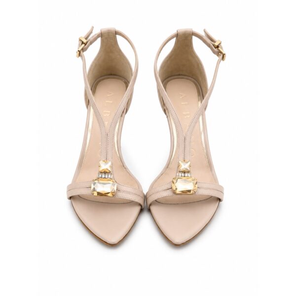 e7e44aee-0e4f-4e09-8d09-fa92cfbadf71 Albano Sandali Donna Eleganti Beige Tacco 90