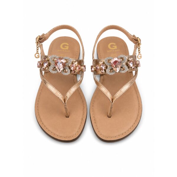 Gold&Gold Sandali Gioiello Donna Infradito – Tacco 4 cm