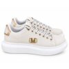 Marc Ellis Sneakers Donna con Dettagli Oro e Suola Platform