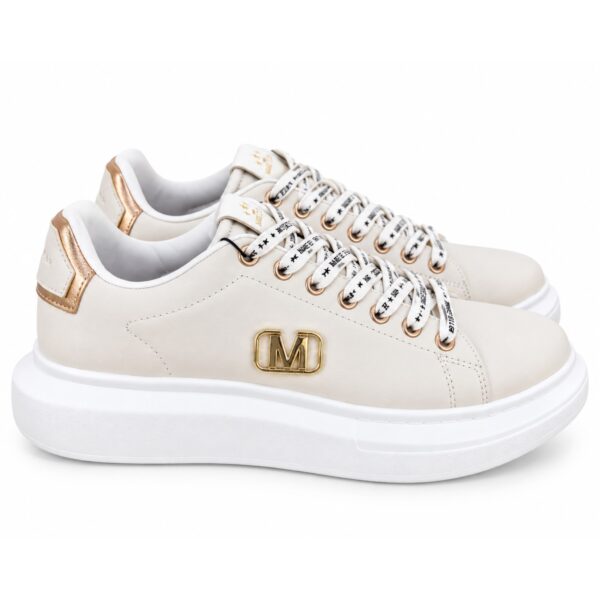 Marc Ellis Sneakers Donna con Dettagli Oro e Suola Platform