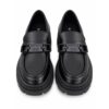 Marc Ellis Mocassini Donna Metallizzato con Fibbia e Suola Platform Carrarmato