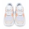 Marc Ellis Sneakers Donna Rosa e Bianche Platform con Suola Carrarmato