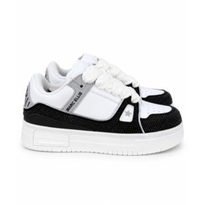 6143d222-93cb-435d-8f34-fba8d79ed68e Marc Ellis New York Sneakers Donna Bianche Platform con Maxi Lacci