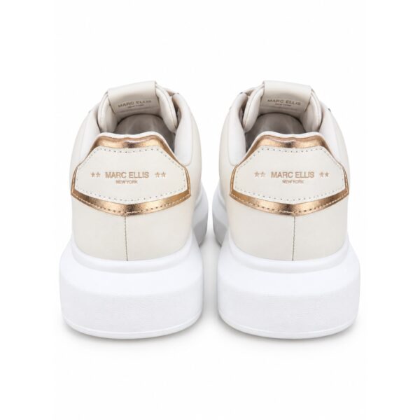 Marc Ellis Sneakers Donna con Dettagli Oro e Suola Platform