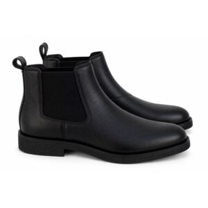 Stivaletti uomo chelsea in vera pelle nera  ankle boots ele
