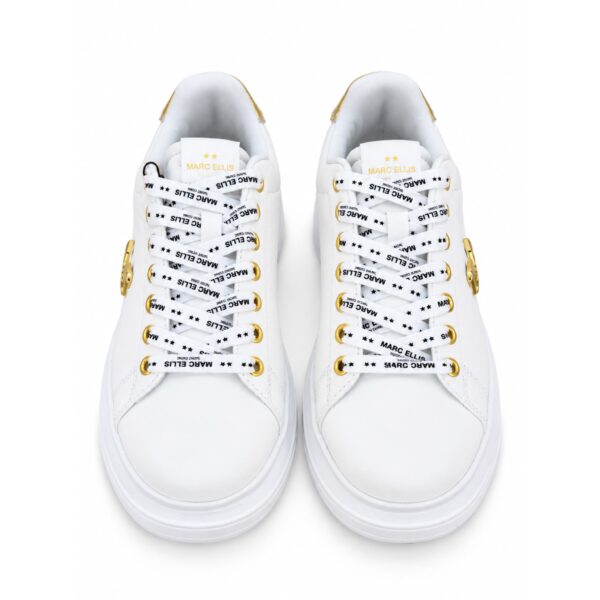 Marc Ellis Sneakers Donna con Dettagli Oro e Suola Platform