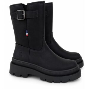 U.s. polo assn. stivali donna neri con suola platform