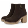 U.s. polo assn. stivaletti donna marroni con tacco e plateau