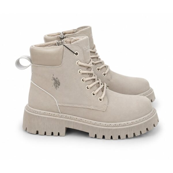 U.s. polo assn. stivaletti donna ankle boots platform  beig