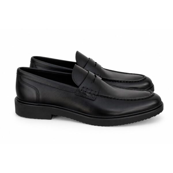 Geox mocassino uomo in pelle nera  elegante e comodo