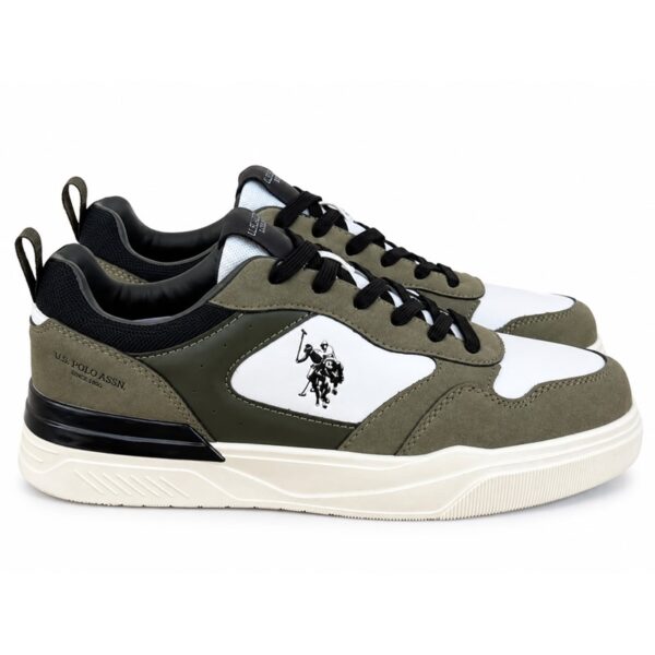 CD1F654F25661801F79906167AEF0A20_ U.s. polo assn. sneakers uomo verde militare e bianche sport