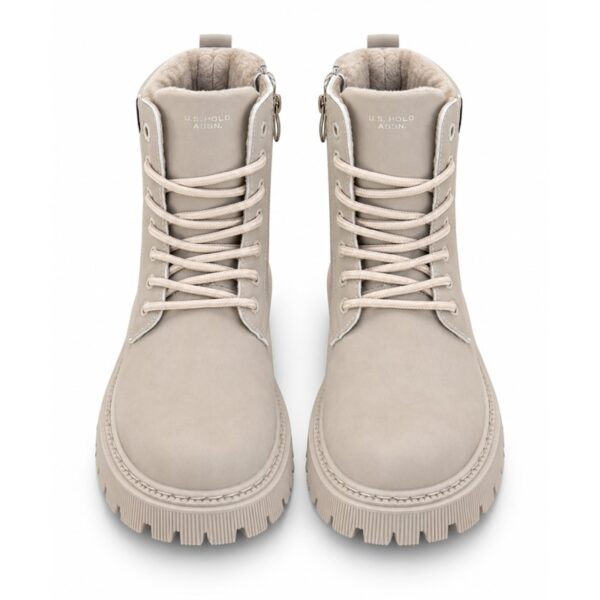 U.s. polo assn. stivaletti donna ankle boots platform  beig
