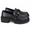 Marc Ellis Mocassini Donna Metallizzato con Fibbia e Suola Platform Carrarmato