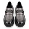 Marc Ellis Mocassini Donna Metallizzato con Fibbia e Suola Platform Carrarmato