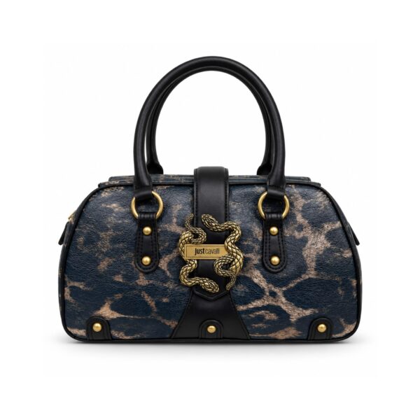 0a0c3bed-4165-4c58-9f64-21438601c4be Just Cavalli Borsa Donna Animalier Blu e Marrone