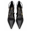 11100909BB6CA3F6F146DE9C6367F7DC_ GaudÌ dÉcolletÉ donna con cinturini nude e nero