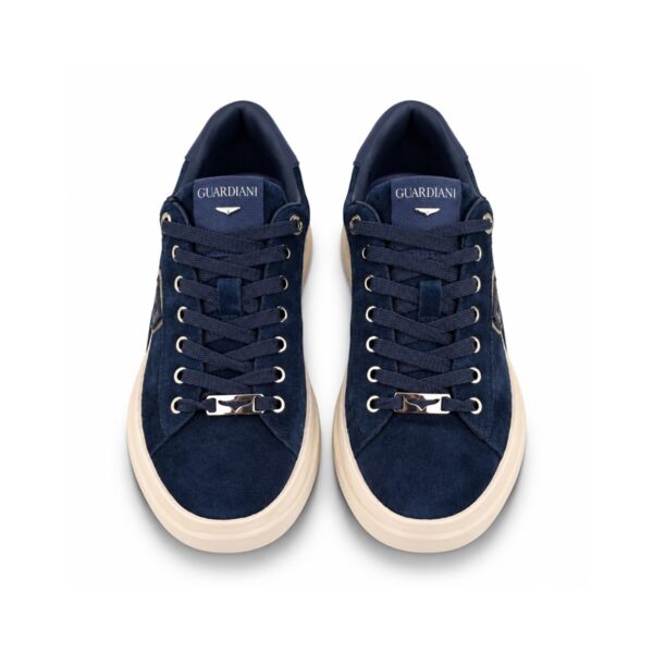 1AED39517E9E8B4A3D98181CCD344B62_ Guardiani sneakers donna in camoscio con suola alta bordea