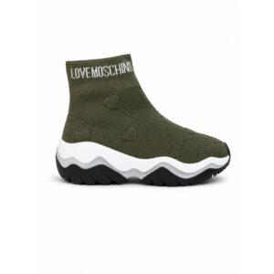 20df3e37-8837-427e-b3db-d20e67e15e0e LOVE MOSCHINO Stivaletti Donna Verde Militare Suola Chunky