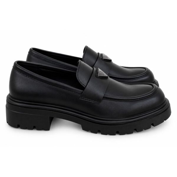 2A52665818B64BAB330176708A44B967_ Ynot? mocassini donna neri platform con suola carrarmat