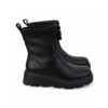 2B583D12BA0C8702161BB22D4BCB5152_ Ynot stivaletti donna neri con zip frontale e suola carrarma