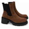 3104BE9D91963BC88959769CE4B41EF5_ Ynot stivaletti donna in camoscio marrone con plateau e suol