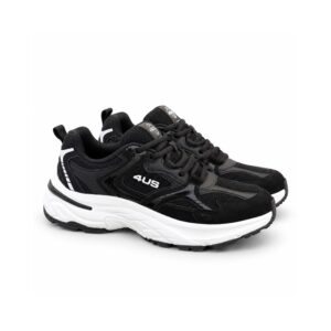 378B20C4735031EA6EE4D5035A63E1B8_ 4us sneakers donna nere con suola alta 5 cm sportive e casua
