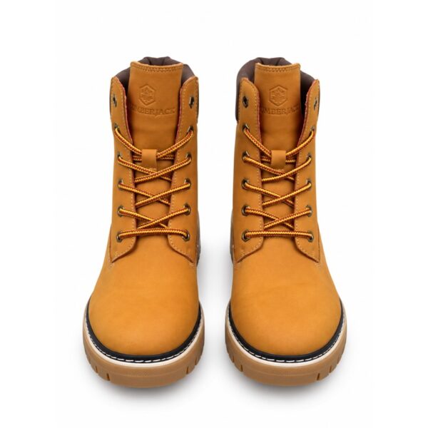Lumberjack stivaletti donna color camel con tacco largo e su