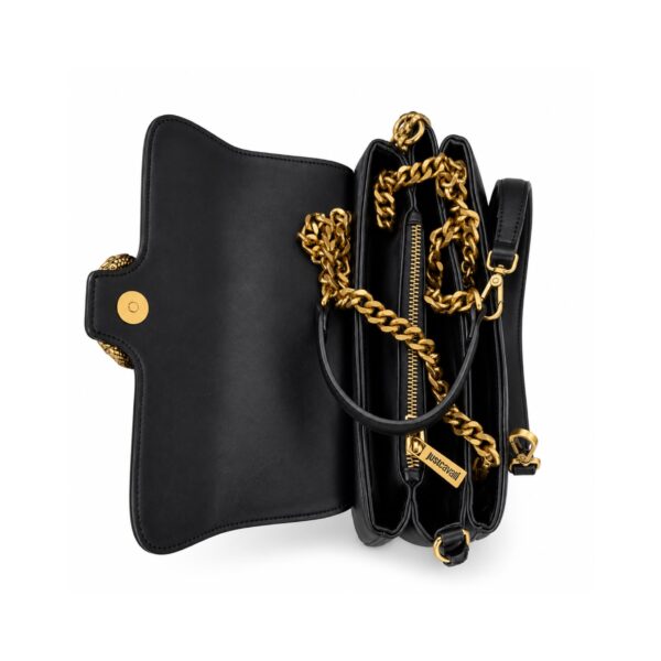 3ab5d200-45d9-4b00-ad46-56df5290a220 Just Cavalli Borsa Donna Nera con Frange