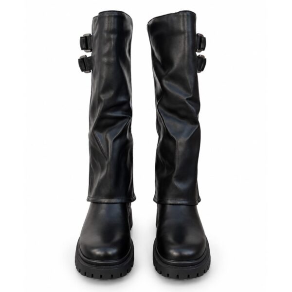 403BB43F4616DE70781C6DFA0136A6AB_ 4us stivali donna neri con doppia fibbia e suola carrarmato