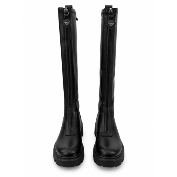 Ynot stivali donna neri con zeppa e suola platform  tacco 5