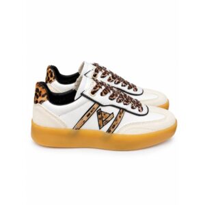 46953188270ACE8E5CB5E872D2C659A4_ GaudÌ sneakers donna bianche con dettagli animalier leoparda