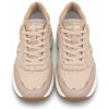 Lumberjack sneakers donna rosa cipria con dettagli oro e suo
