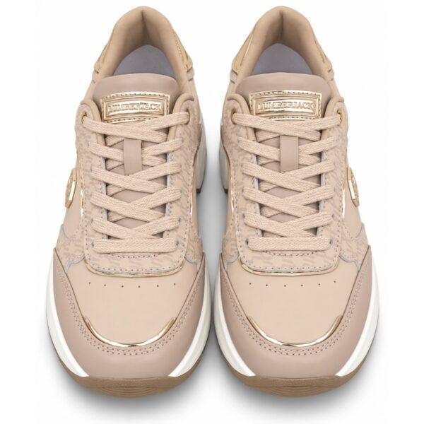 Lumberjack sneakers donna rosa cipria con dettagli oro e suo