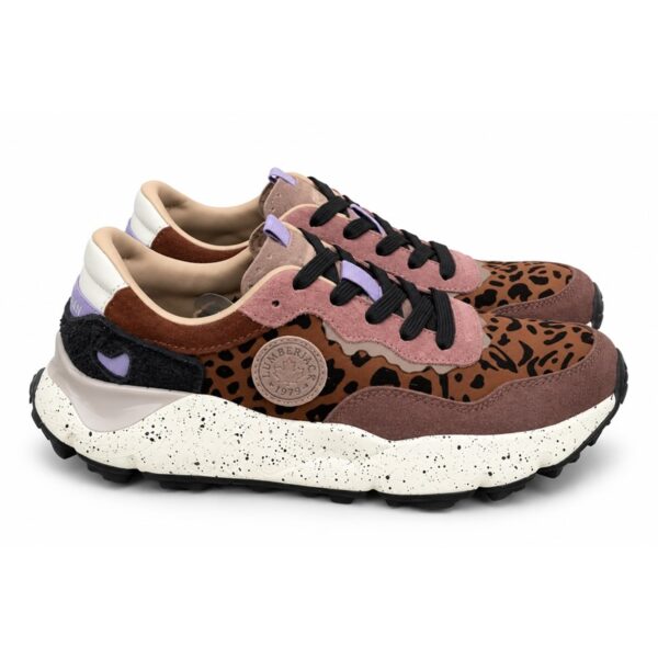 54B2BA93D0B2B2D12CD8403C2D21C9B6_ Lumberjack sneakers donna leopardate marrone e rosa con suol