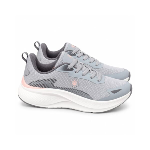 Lumberjack sneakers donna grigio perla con dettagli rosa e s