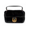 55c69739-178d-4878-ac9a-c695208b932d Just Cavalli Borsa Donna Nera in Ecopelliccia con Fibbia Dorata