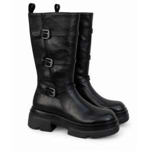 5FD83DD0731B85F19D6B9CDE69466EA8_ Emanuelle vee stivali donna neri con fibbie e suola platform