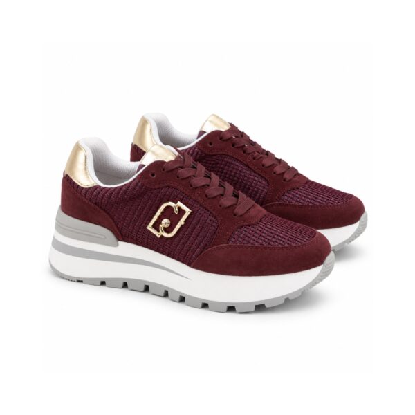 Liu-Jo Sneakers Donna Bordeaux con Maxi Suola Platform
